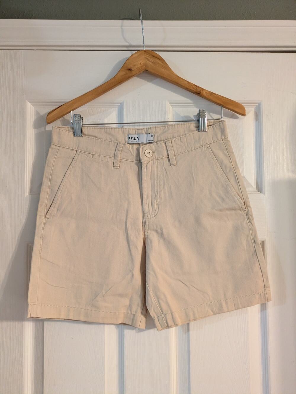 FF. LA Men's 100% Cotton Khaki Shorts NWOT